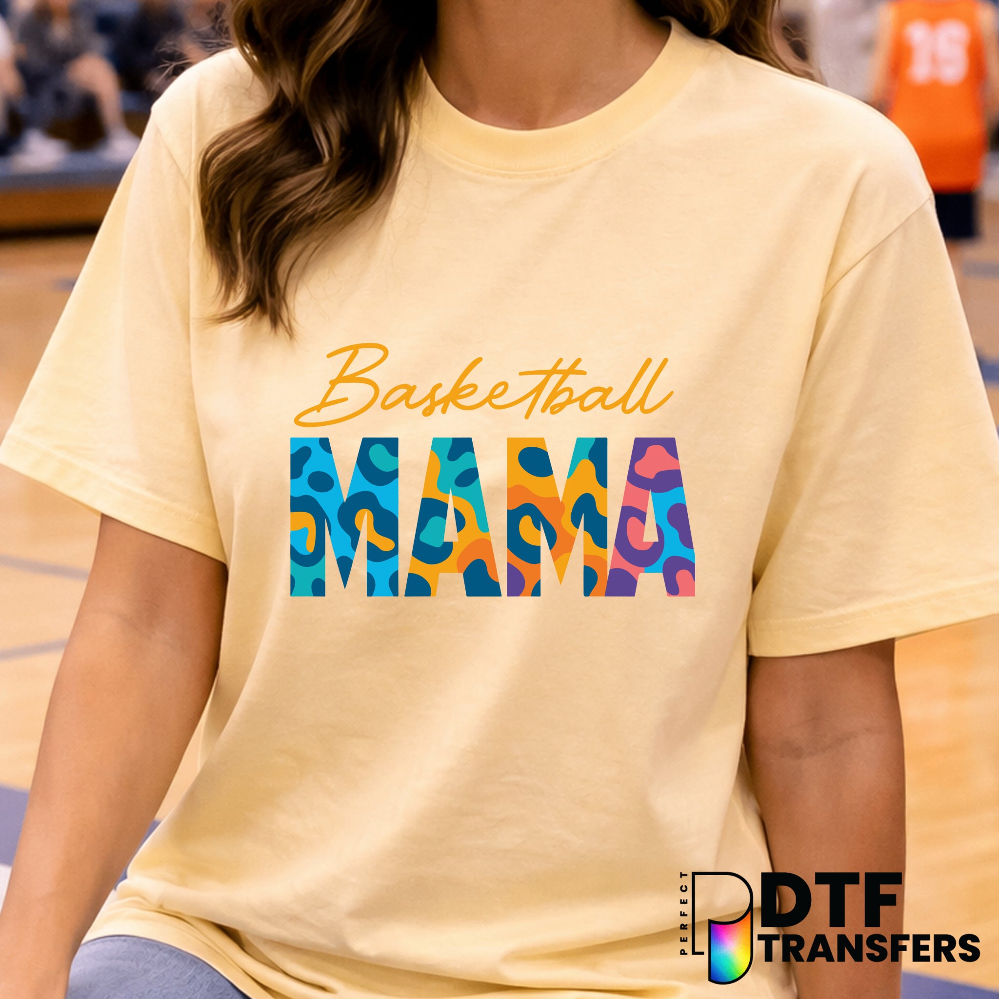 Basketball Mama Leopard Print – Basketball DTF Transfer