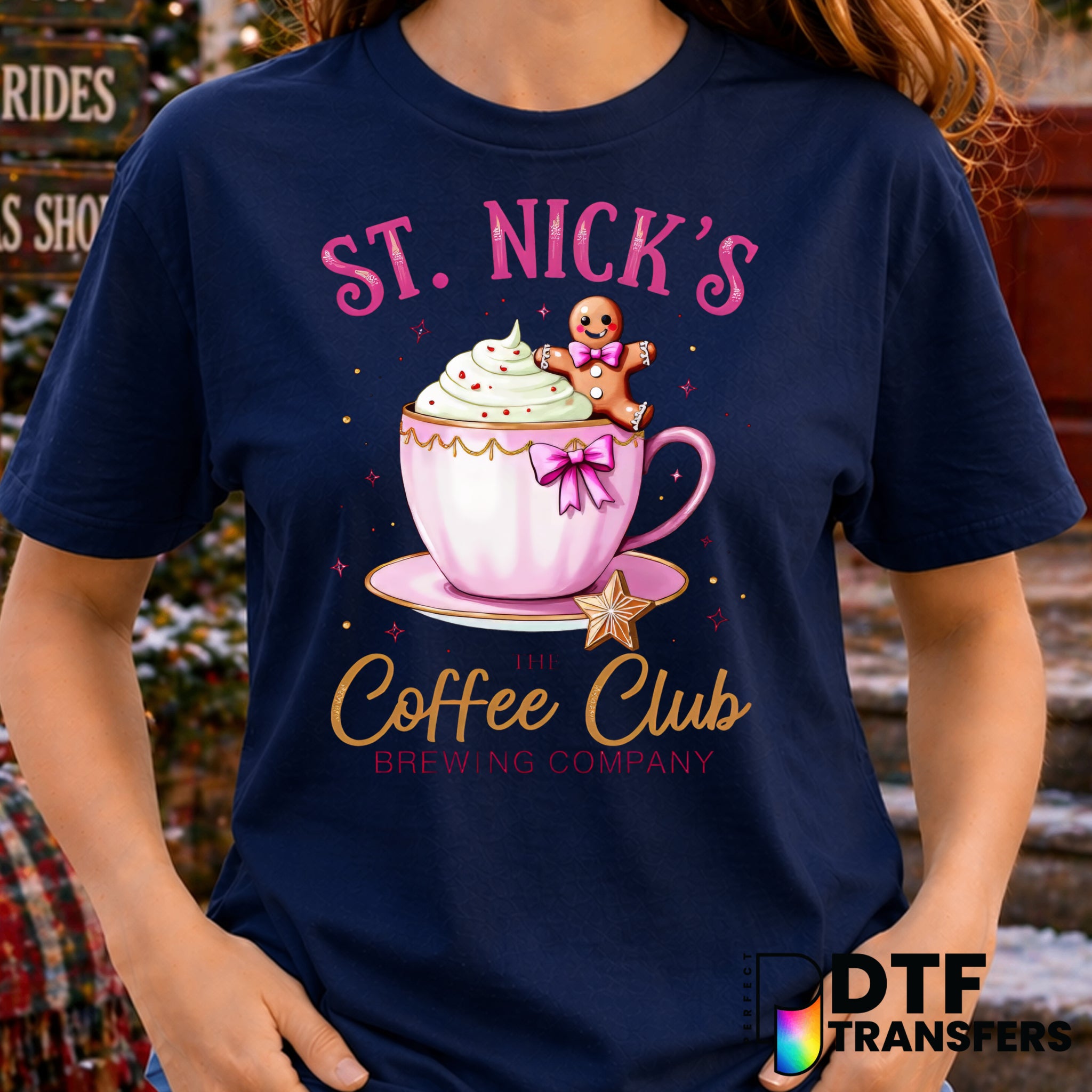 St. Nicks Coffee Club – Christmas DTF Transfer