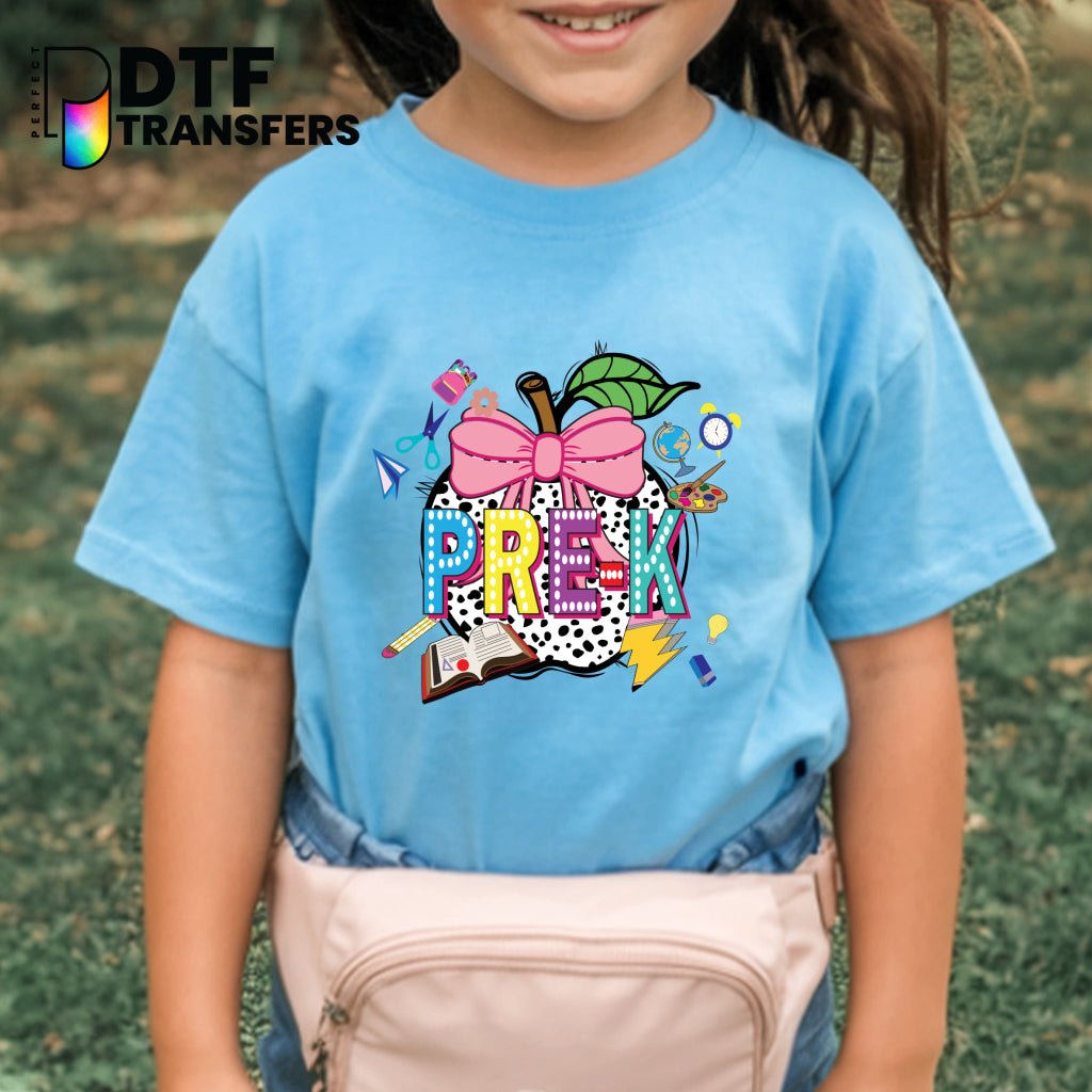 Apple Dalmation Pre-K - Welcome Back to School – Teacher DTF Transfer