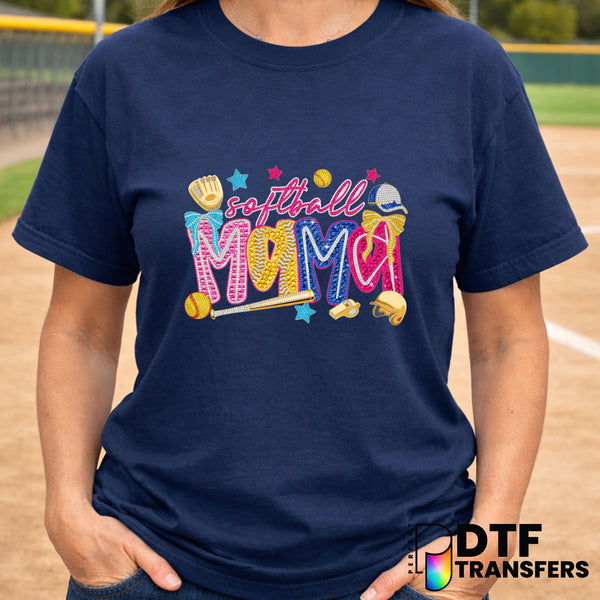 Softball Mama – Softball DTF Transfer