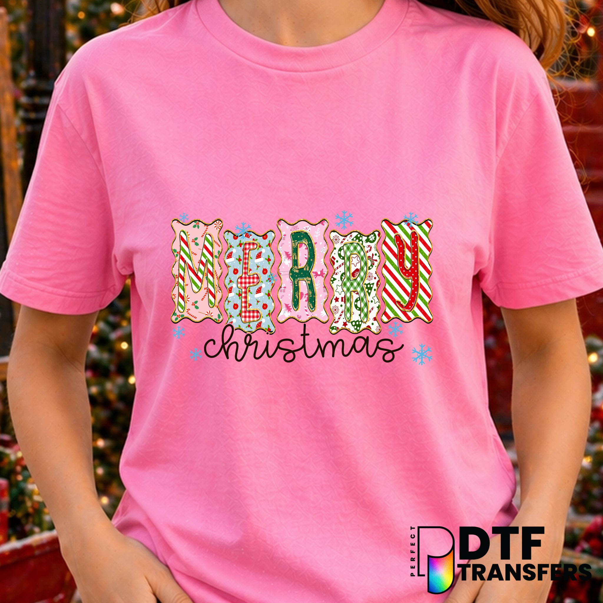 Merry Christmas – Christmas DTF Transfer