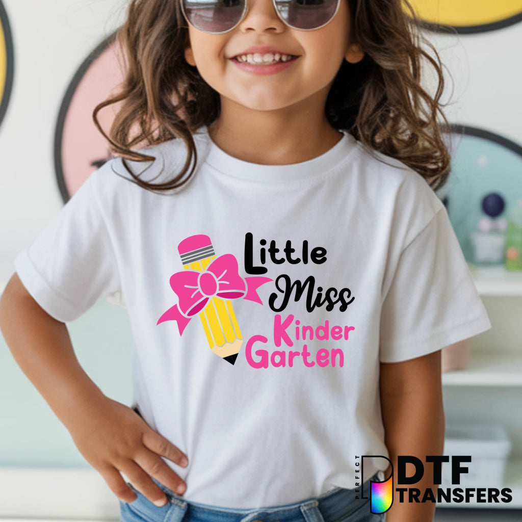 Little Miss KINDERGARTEN – Teacher DTF Transfer