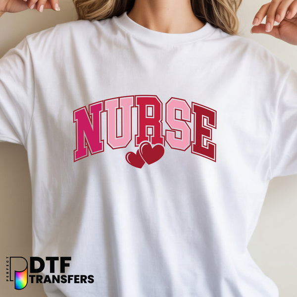 NURSE SCHOOL Varsity Arch – School Nurse DTF Transfer