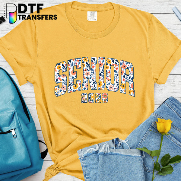 SENIOR CLASS OF 2026 Floral Arch – Teacher DTF Transfer