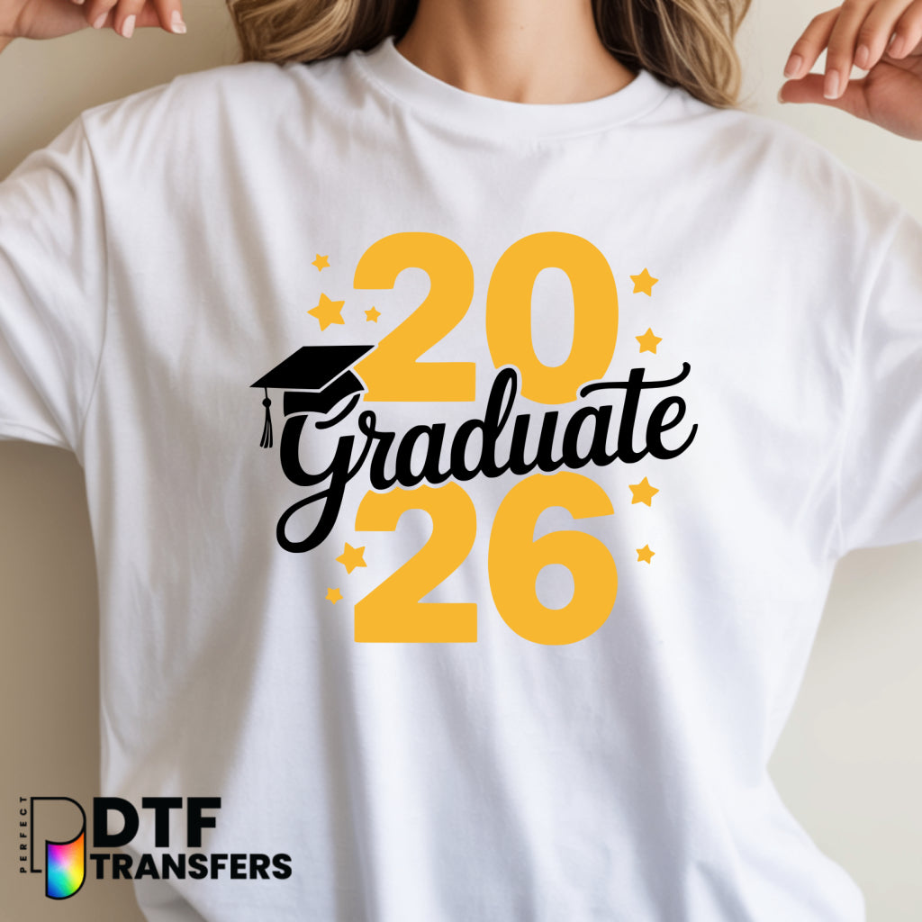 2026 Graduate with Cap – Teacher DTF Transfer