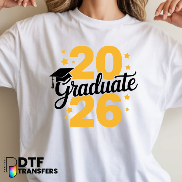 2026 Graduate with Cap – Teacher DTF Transfer