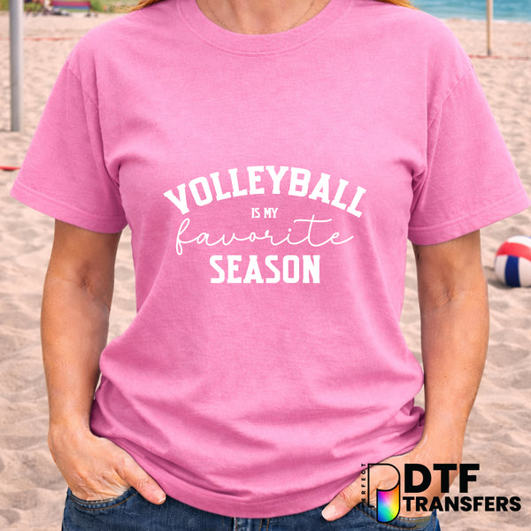 Volleyball is My Favorite Season – Volleyball DTF Transfer