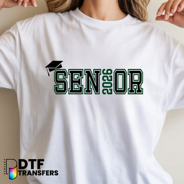 SENIOR 2026 Graduation Cap – Teacher DTF Transfer
