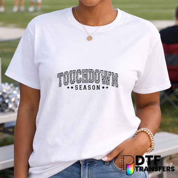 Touchdown Season Leopard Print – Football DTF Transfer