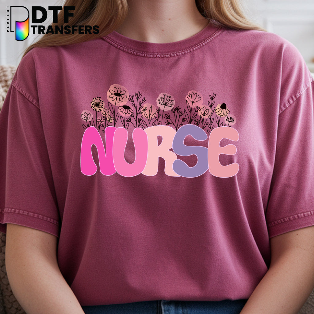 SCHOOL NURSE The Heart of the School – School Nurse DTF Transfer