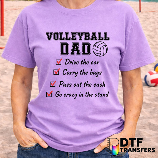 VOLLEYBALL DAD CHECKLIST – Volleyball DTF Transfer