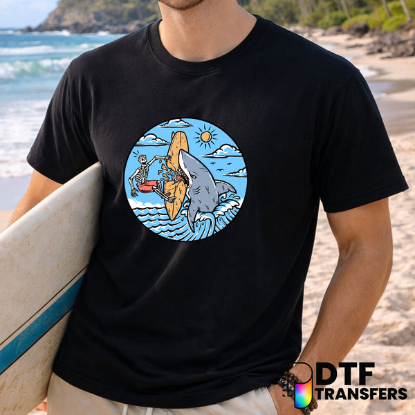 SUMMER WAVES – Surfing DTF Transfer