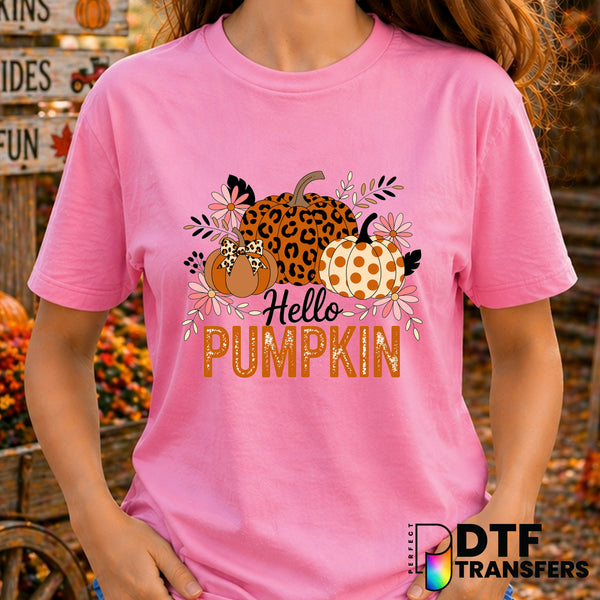 Hello Pumpkin – Thanksgiving DTF Transfer