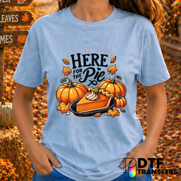 Here for the PIE Thanksgiving Food Lover – DTF Transfer