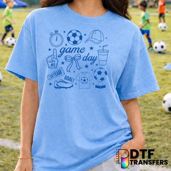 Game Day Soccer Bows – Soccer DTF Transfer