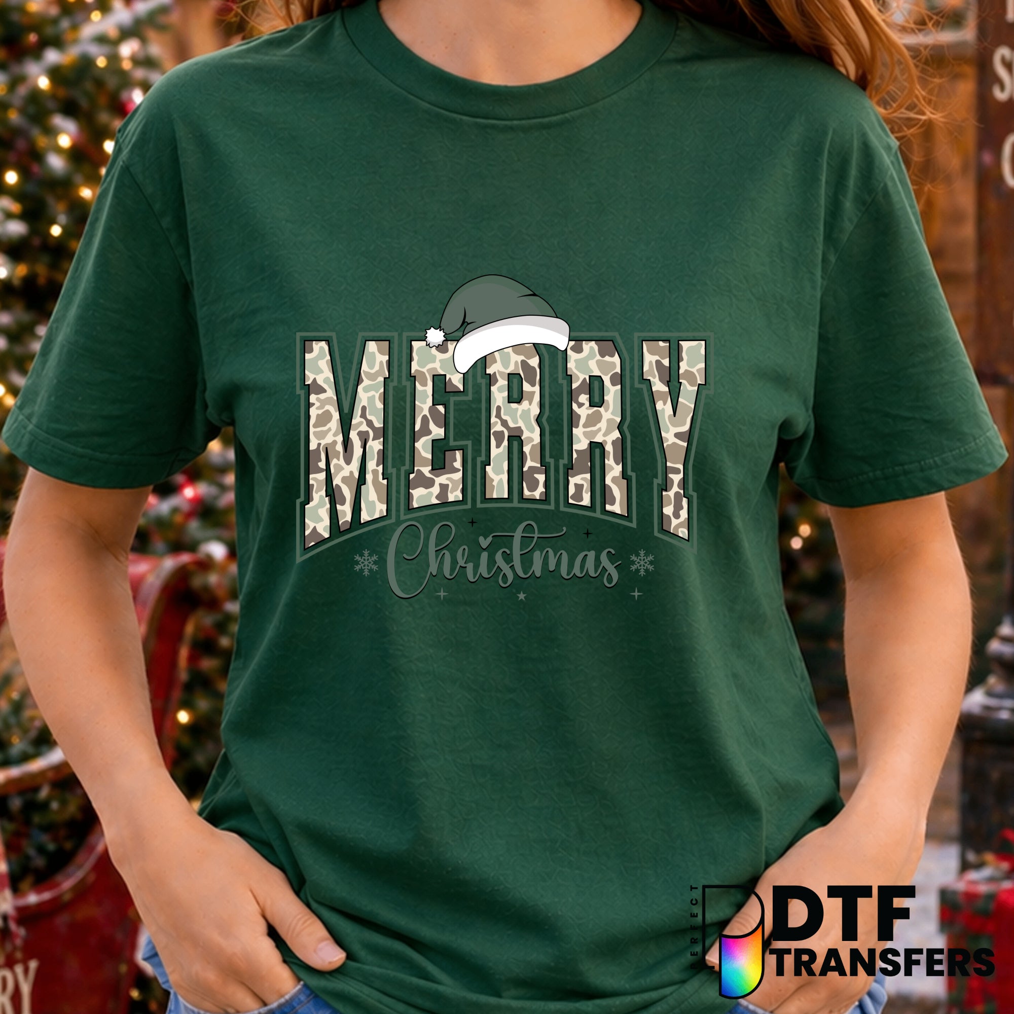 Merry Christmas – Christmas DTF Transfer