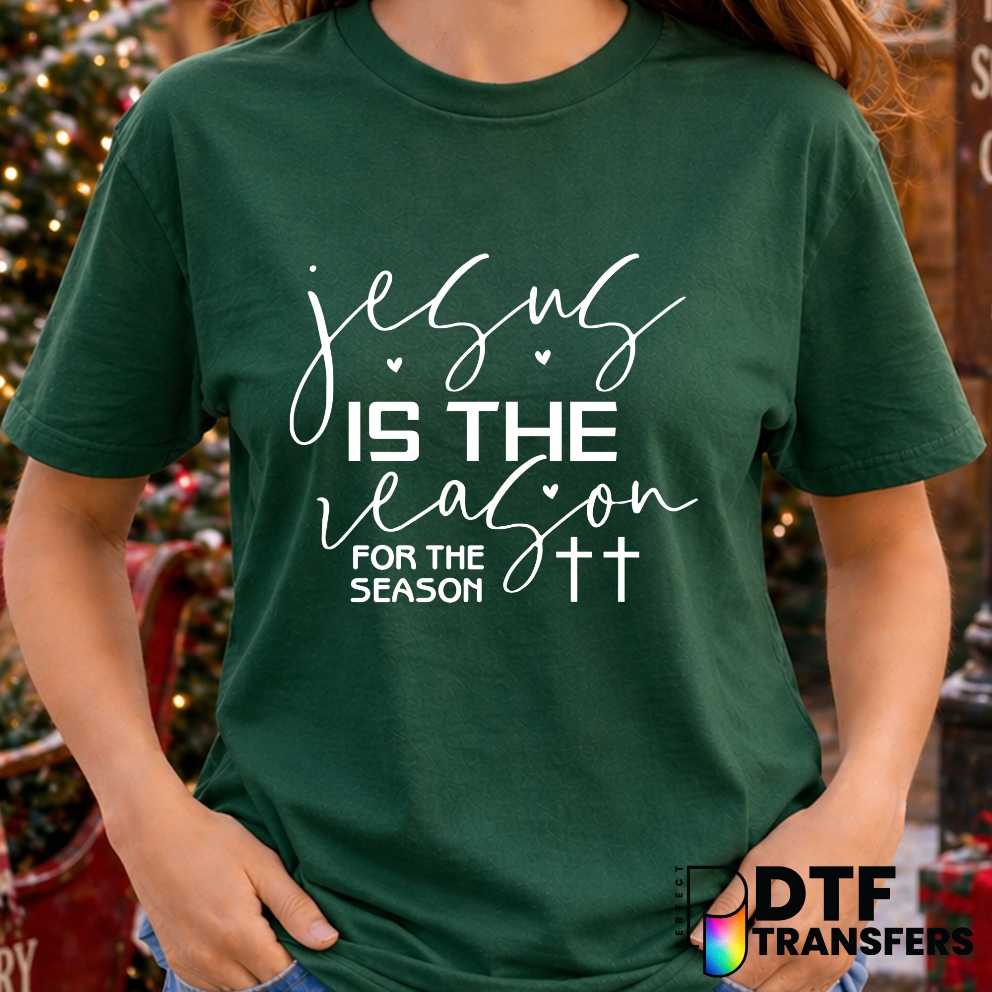 Jesus Is The Reason for The Season – Christmas DTF Transfer