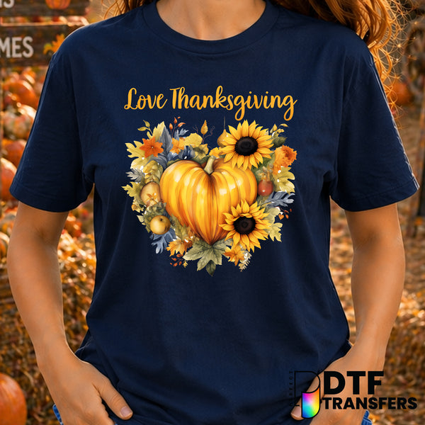 Love Thanksgiving – Thanksgiving DTF Transfer