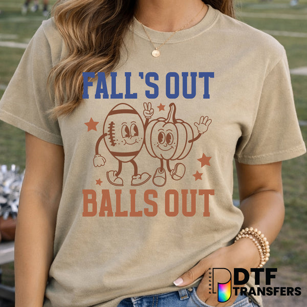 Fall's Out Balls Out – Football DTF Transfer