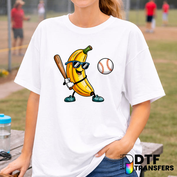 Banana Baseball Player – Baseball DTF Transfer