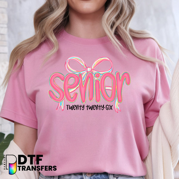 Coquette Senior PREPPY SENIOR 2026 – Teacher DTF Transfer