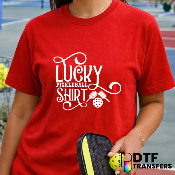 Lucky Pickleball Shirt – Pickleball DTF Transfer