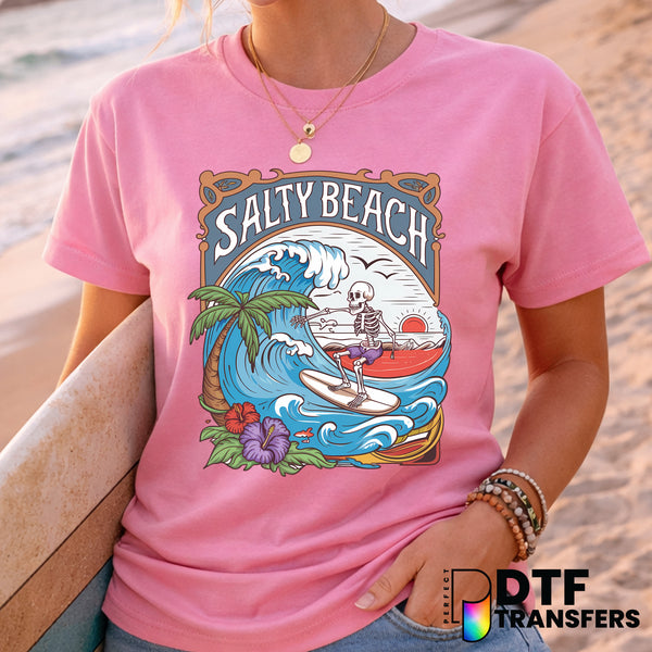 Salty Beach – Surfing DTF Transfer