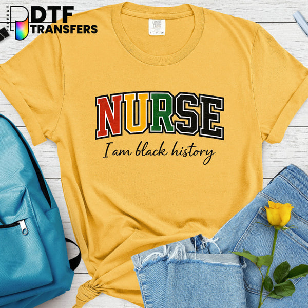 I Am Black History Nurse School Nurse – School Nurse DTF Transfer