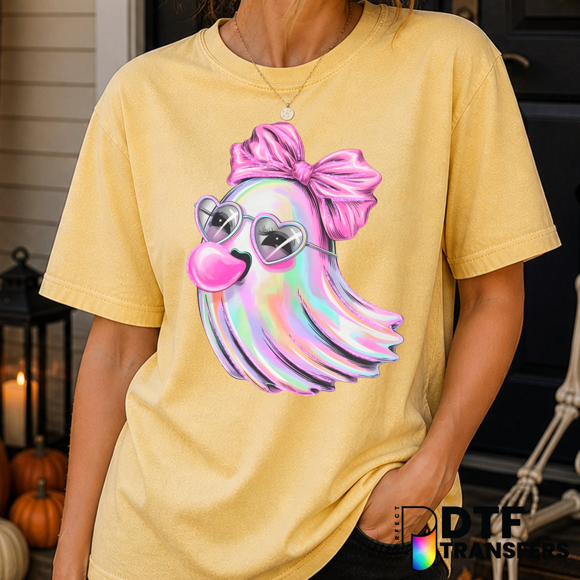 Coquette Ghost Halloween – DTF Transfer