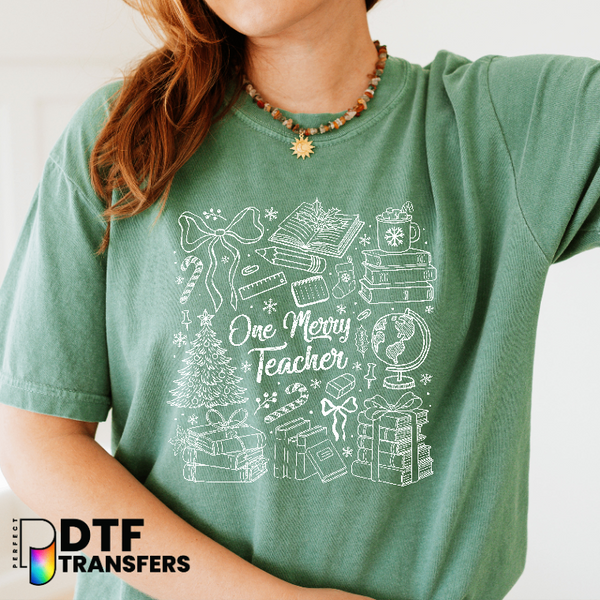 Merry Teacher – Teacher DTF Transfer