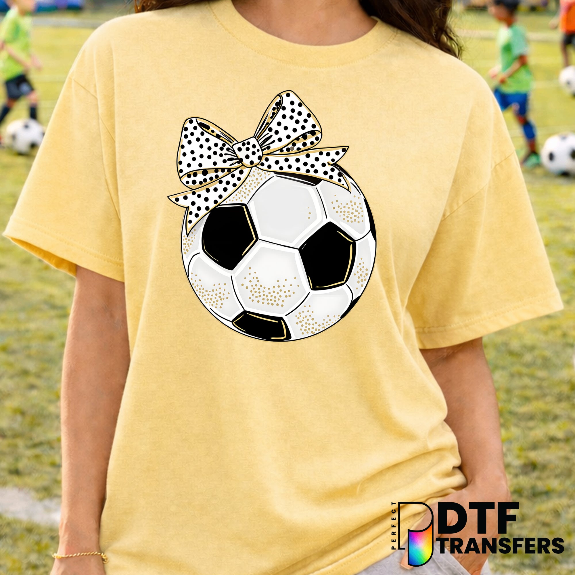 Pink Coquette Soccer Ball – Soccer DTF Transfer