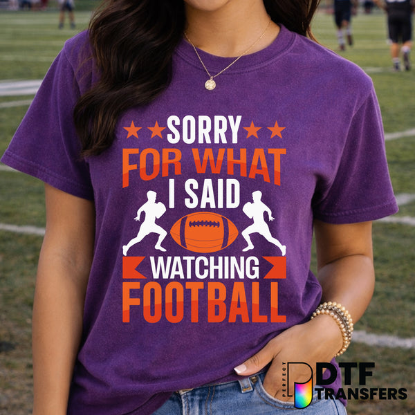 Sorry For What I Said Watching Football – Football DTF Transfer