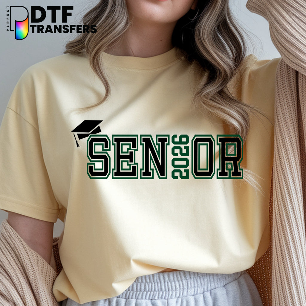 SENIOR 2026 Graduation Cap – Teacher DTF Transfer