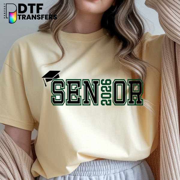 SENIOR 2026 Graduation Cap – Teacher DTF Transfer
