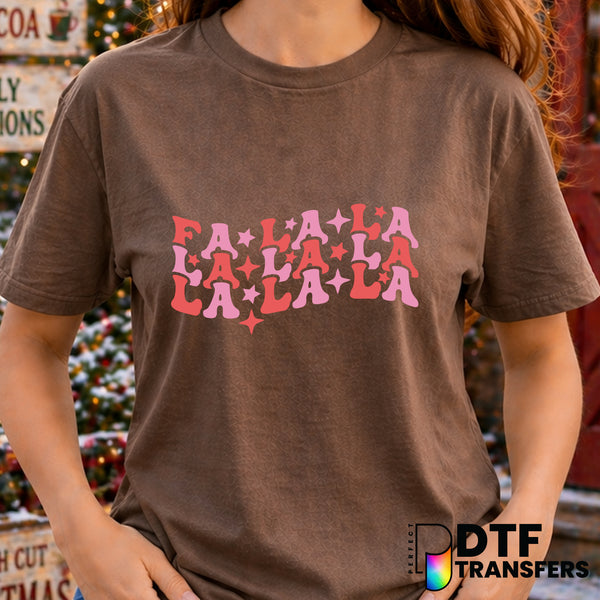 Fa La La La – Christmas DTF Transfer