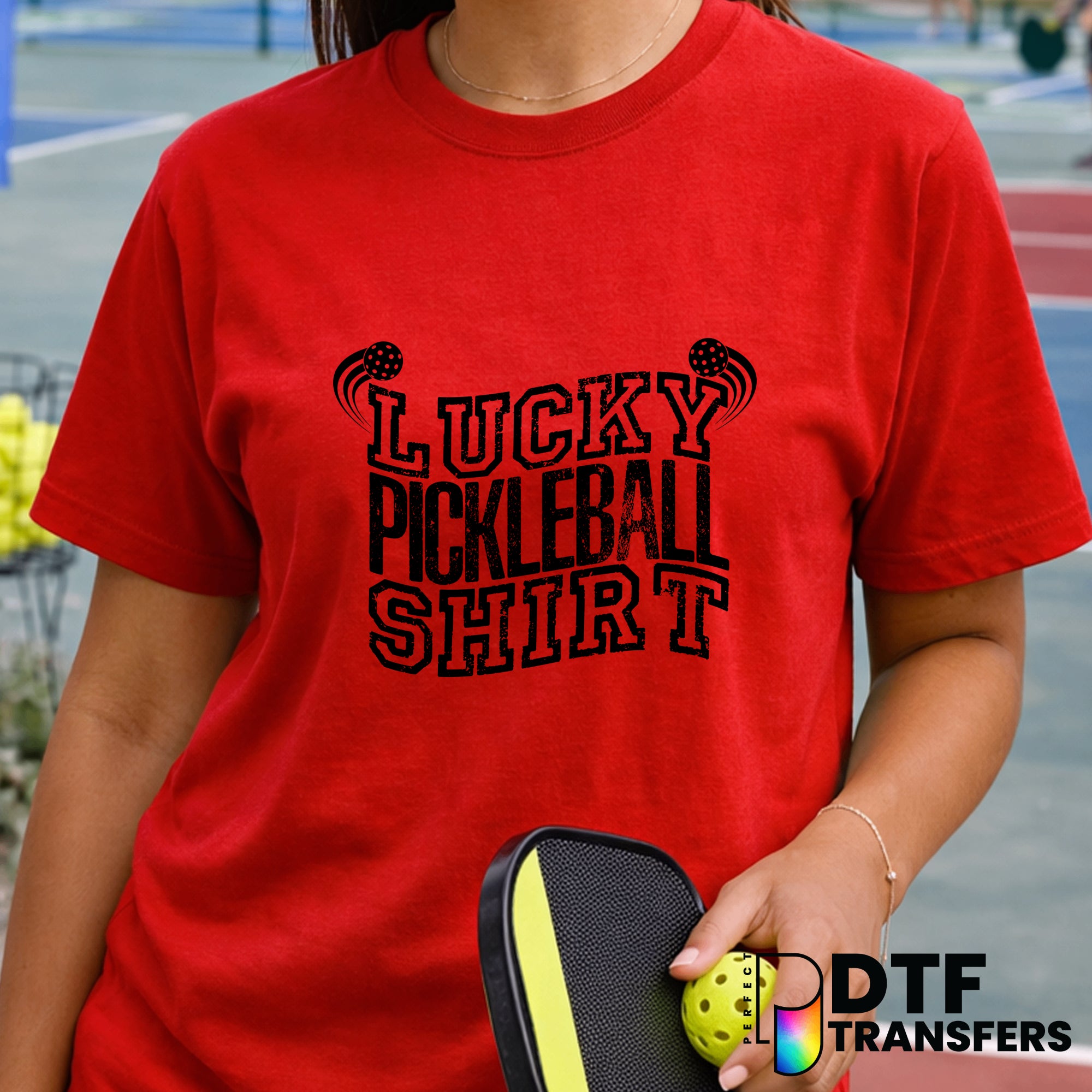 Lucky Pickleball Shirt – Pickleball DTF Transfer