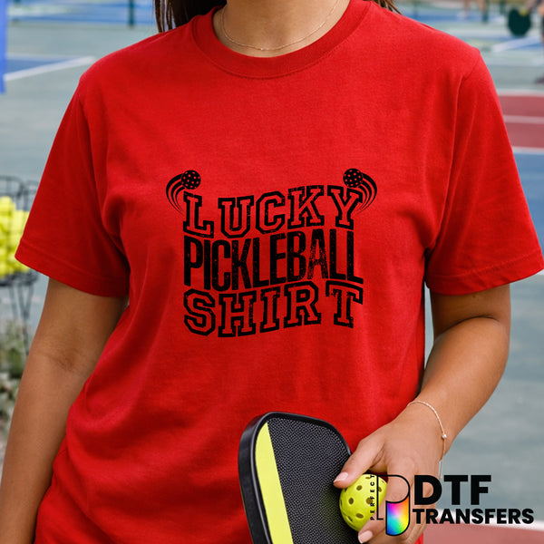 Lucky Pickleball Shirt – Pickleball DTF Transfer