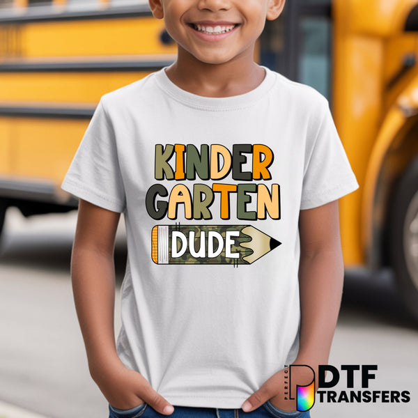 KINDERGARTEN SCHOOL DUDE PRE K – Teacher DTF Transfer