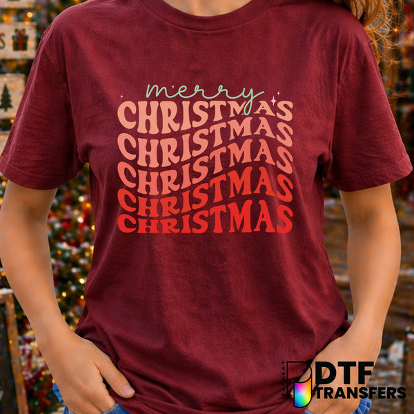 Merry Christmas – Christmas DTF Transfer
