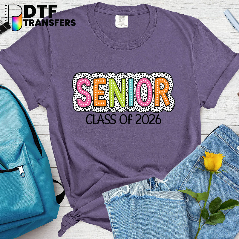 Senior 2026 Dalmatian Dots – Teacher DTF Transfer