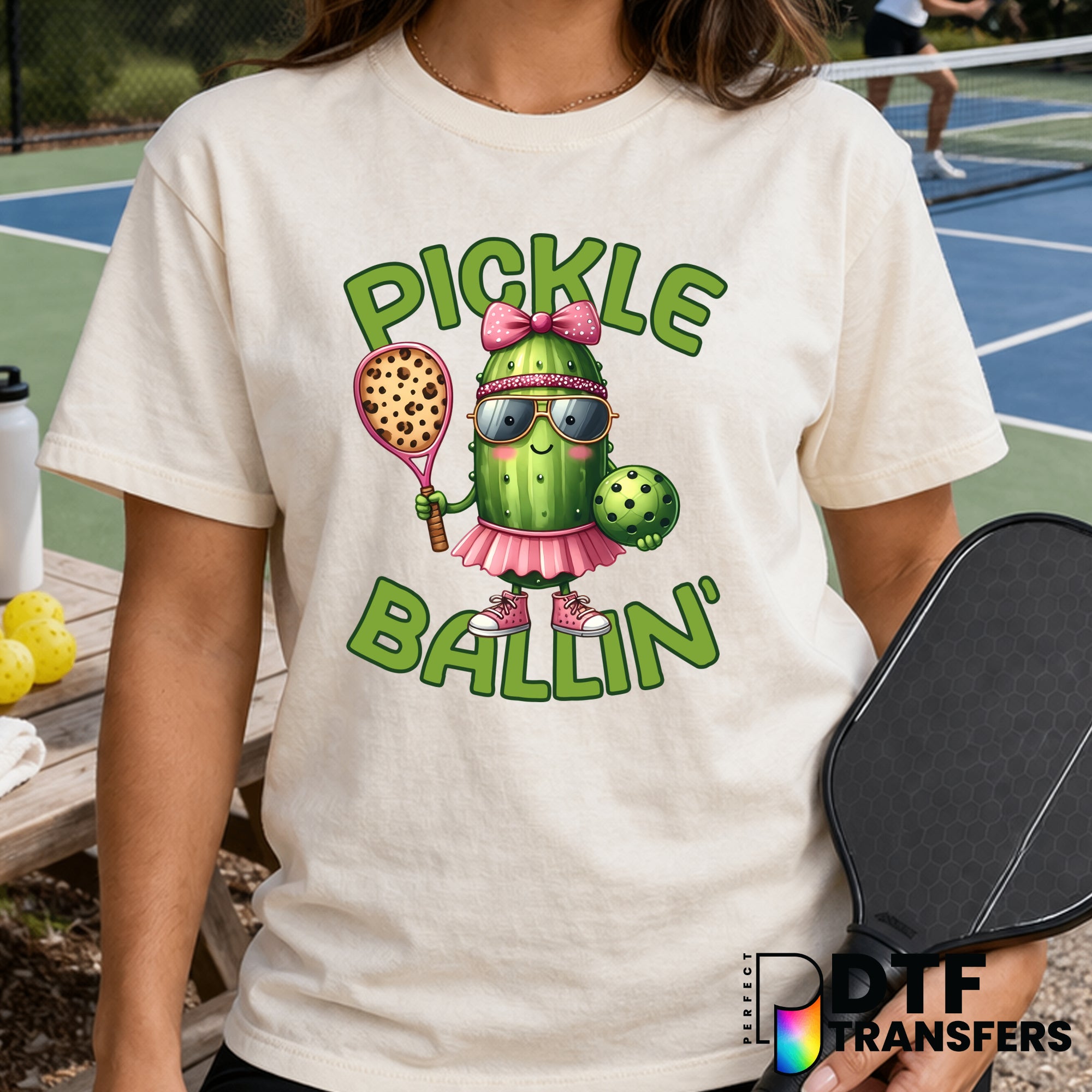 Pickle Ballin' – Pickleball DTF Transfer