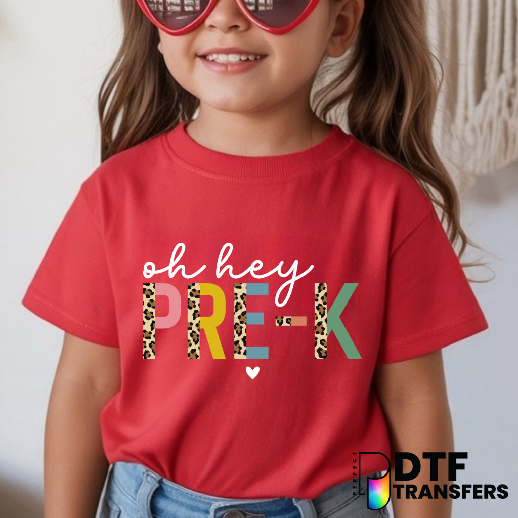 Oh Hey Pre-K – Teacher DTF Transfer