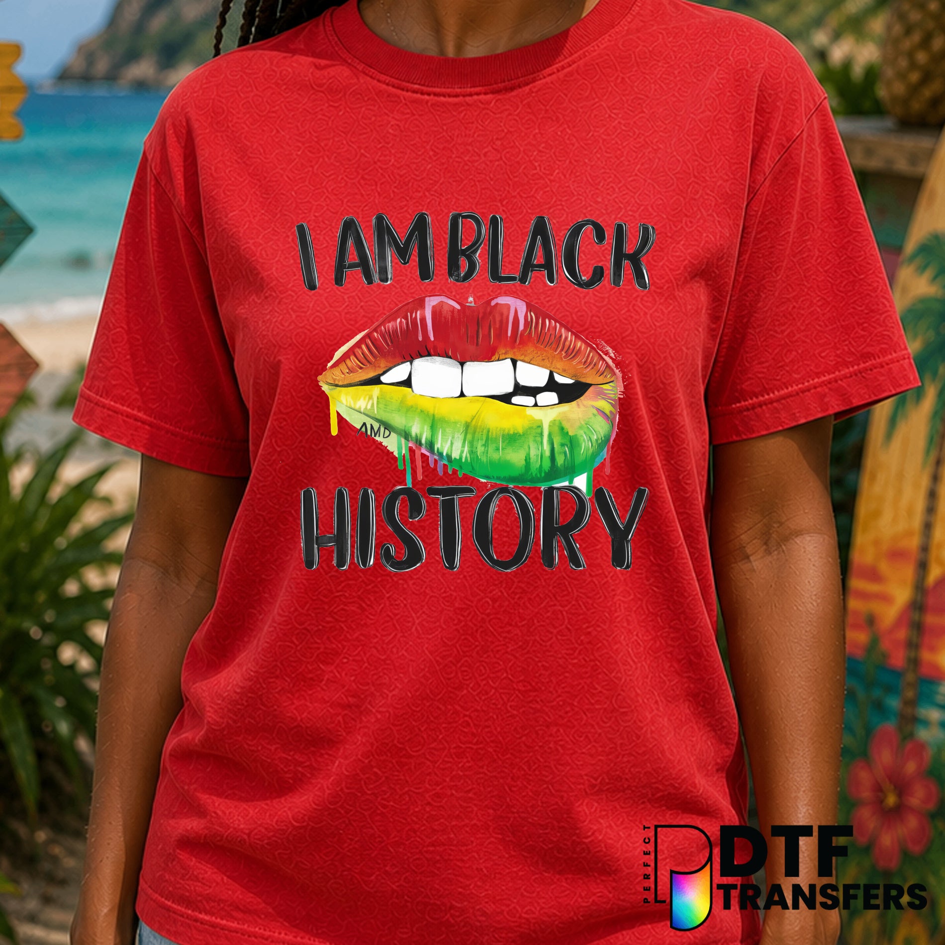 I Am Black History – Black History Month DTF Transfer