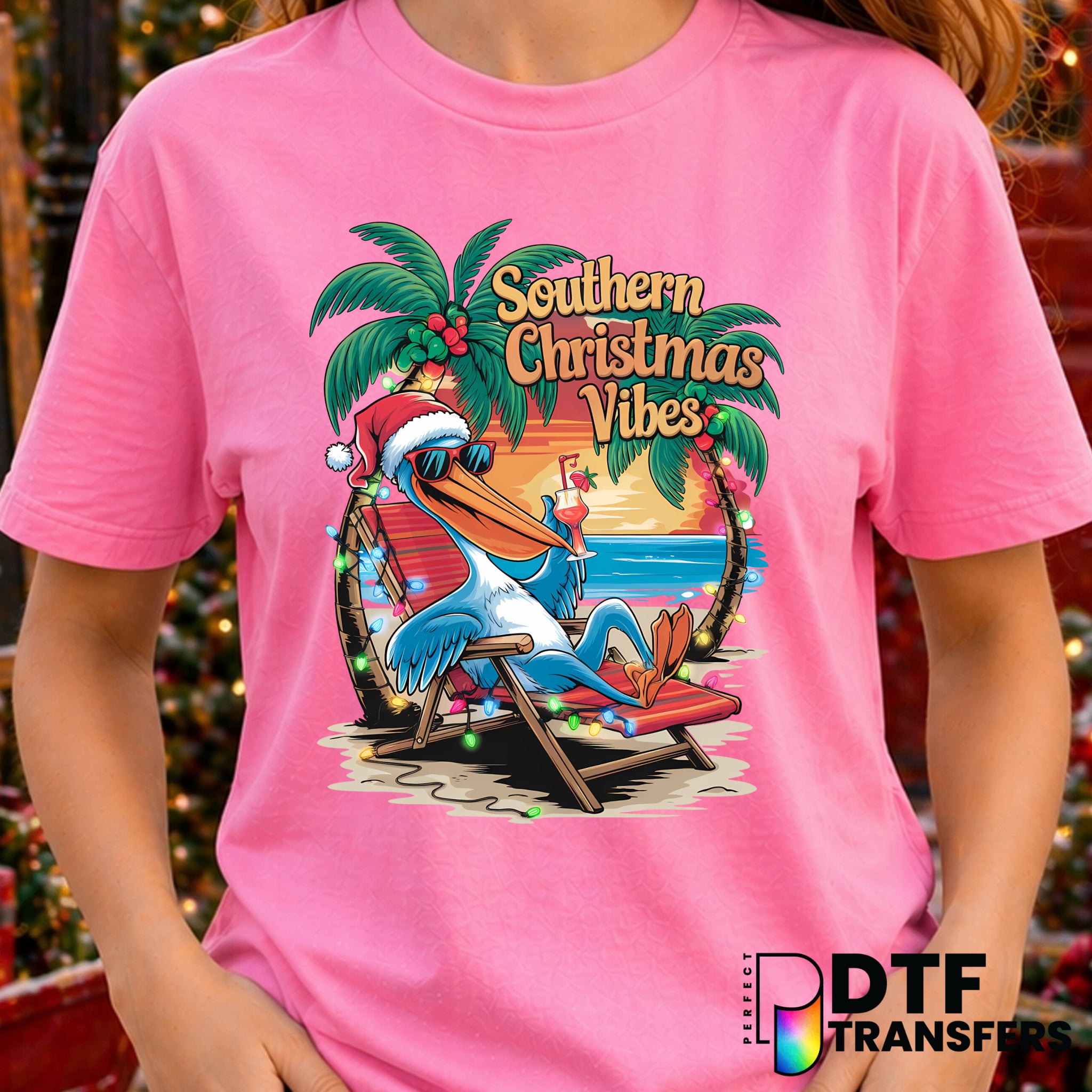 Southern Christmas Vibes – Christmas DTF Transfer