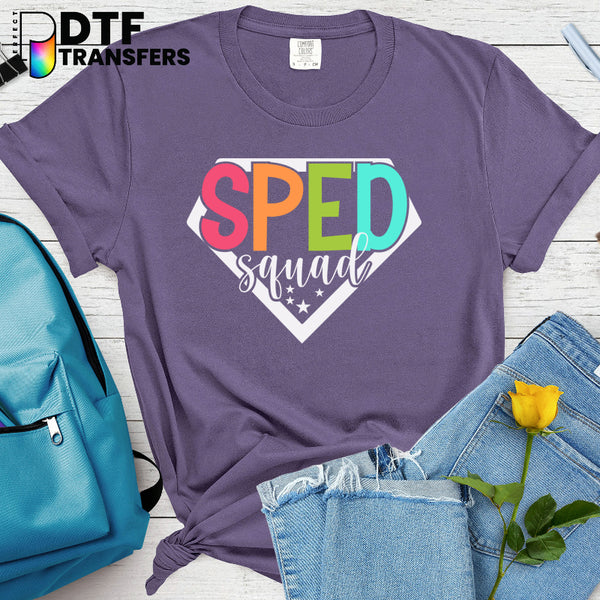 Superhero SPED Squad – Special Education DTF Transfer