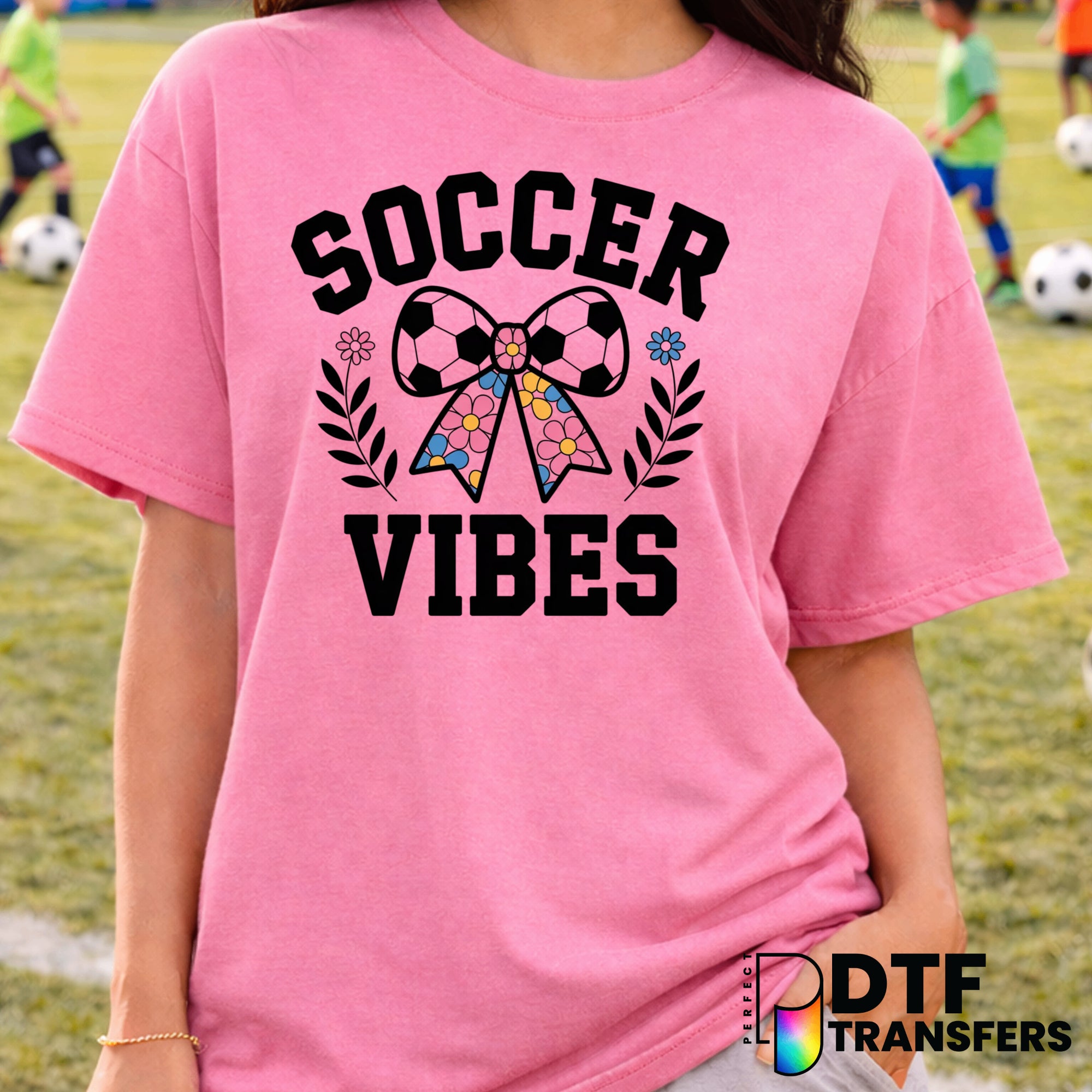SOCCER VIBES – Soccer DTF Transfer
