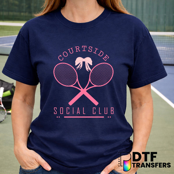 COURTSIDE SOCIAL CLUB TENNIS – Tennis DTF Transfer