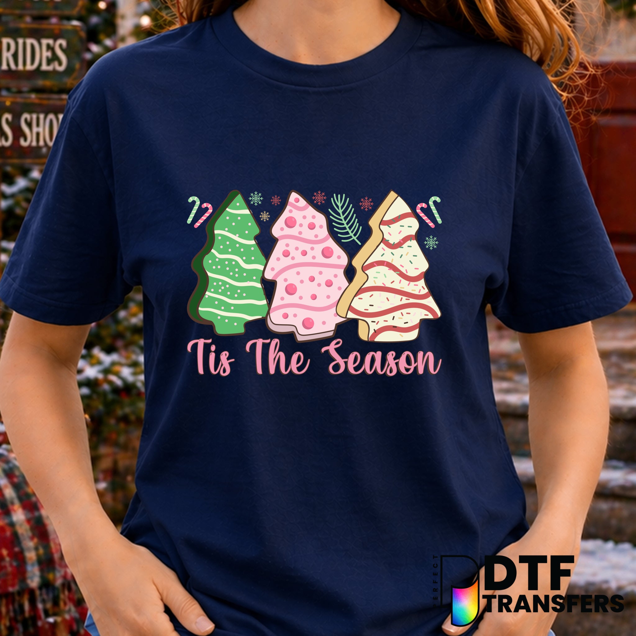 Tis the Season Christmas Cakes – Christmas DTF Transfer