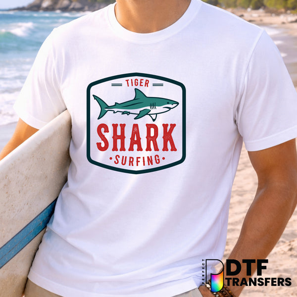 VINTAGE TIGER SHARK SURFING EST. 1978 – Surfing DTF Transfer