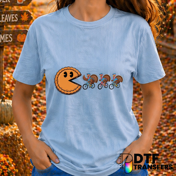 Biking Turkeys – Thanksgiving DTF Transfer